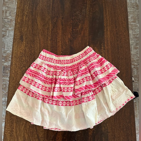 Sofia “Rochelle” Ruffle tiered skirt in Fuchsia - Picture 2 of 15
